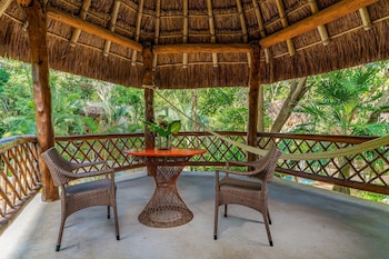The Oasis Palapa | Terrace/patio at Mahekal Beach Front Resort & Spa