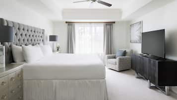 In-room safe, laptop workspace, iron/ironing board, cribs (free)