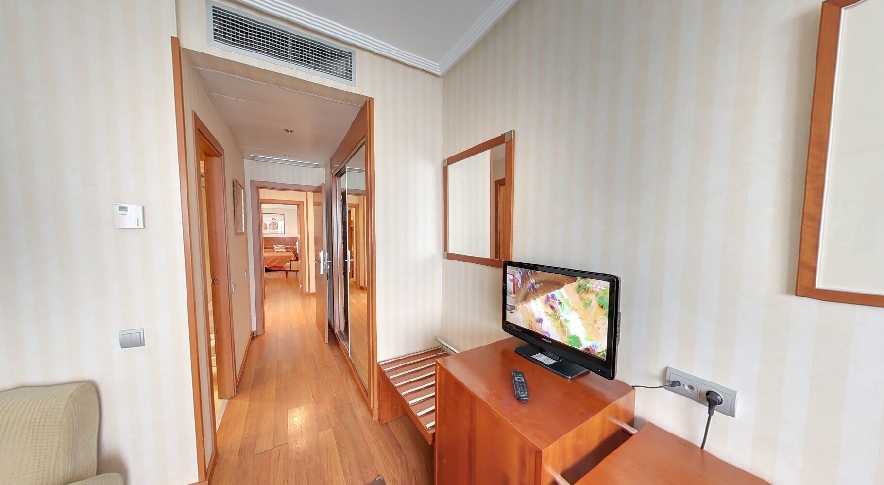 junior suite | minibar, in-room safe, desk, laptop workspace