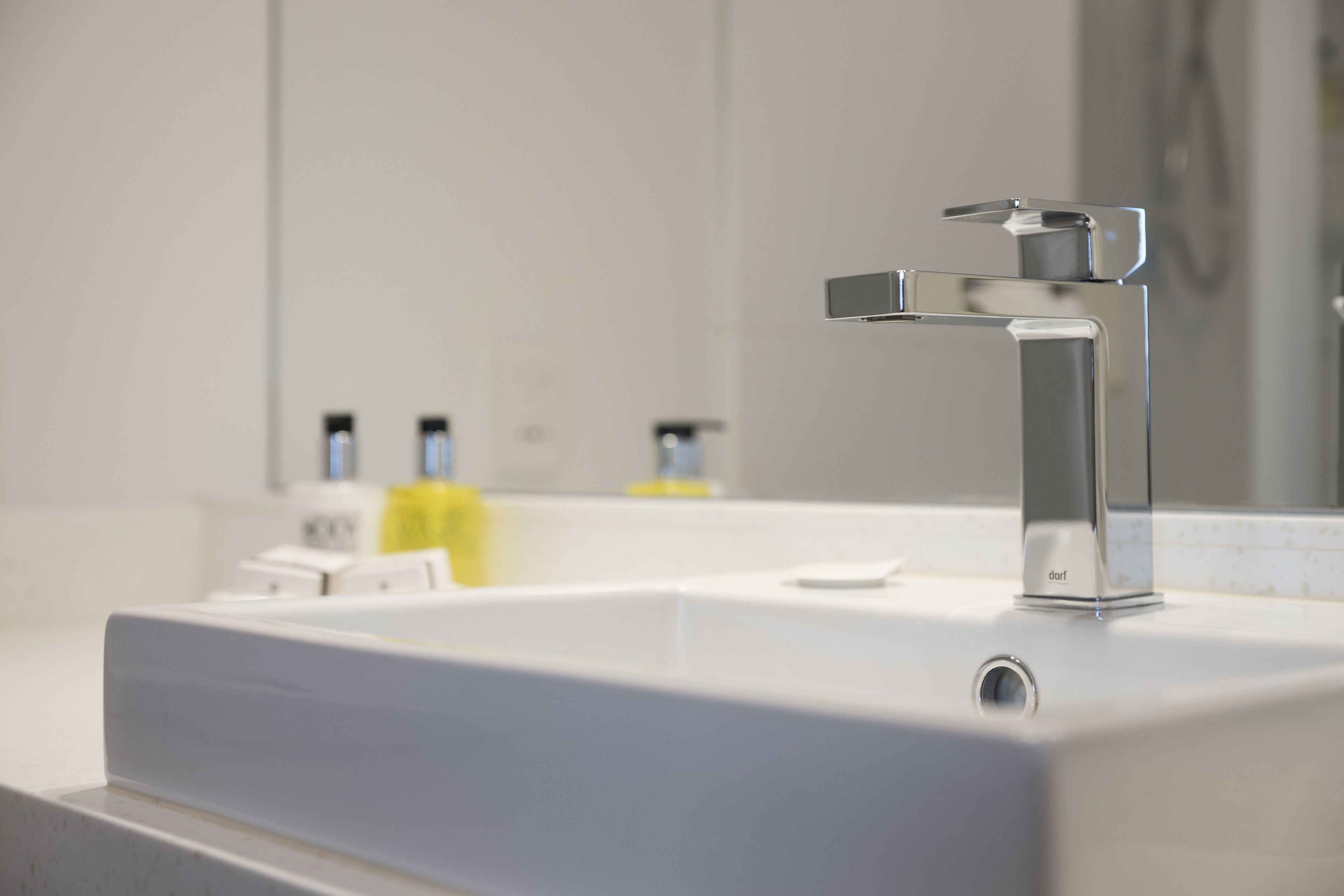 free toiletries, hair dryer, towels