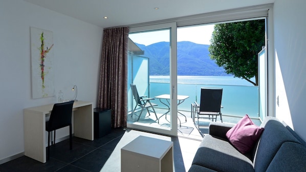 Junior Suite, Lake View | In-room safe, desk, soundproofing, free WiFi