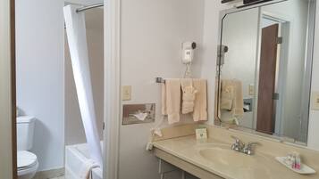 Free toiletries, hair dryer, towels