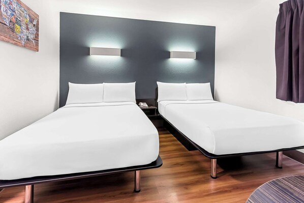 Standard Room, 2 Double Beds, Non Smoking | 1 bedroom, free WiFi, bed sheets