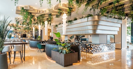 Lobby lounge, pool views, open daily