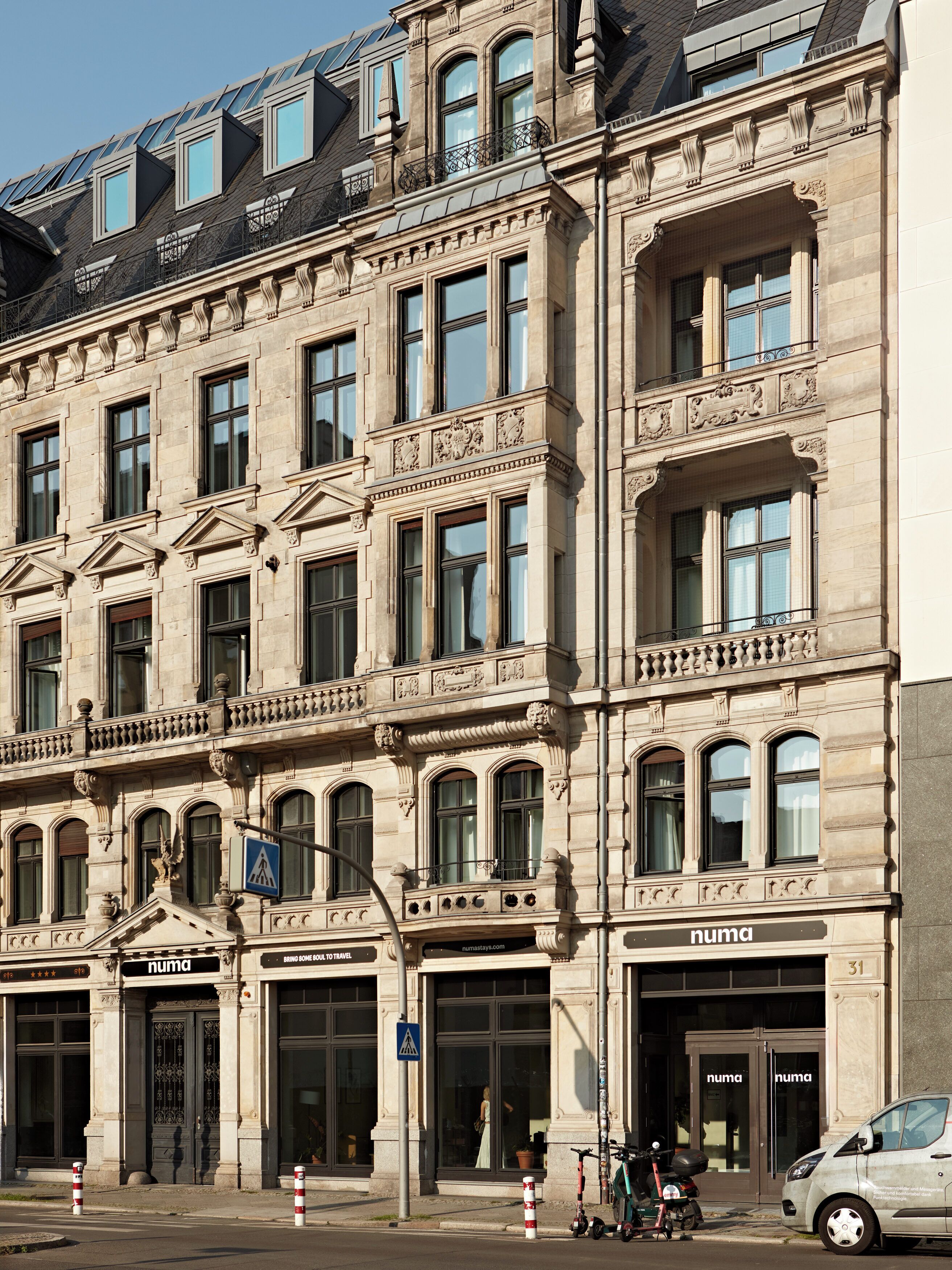 Fassade der Unterkunft