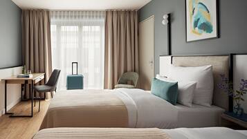 Zweibettzimmer | 1 Schlafzimmer, hochwertige Bettwaren, Daunenbettdecken, Zimmersafe