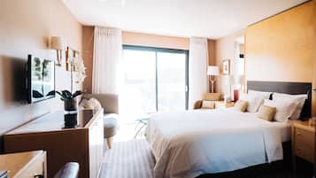 Estudi, diversos llits | 1 dormitori i llençols italians de la marca Frette