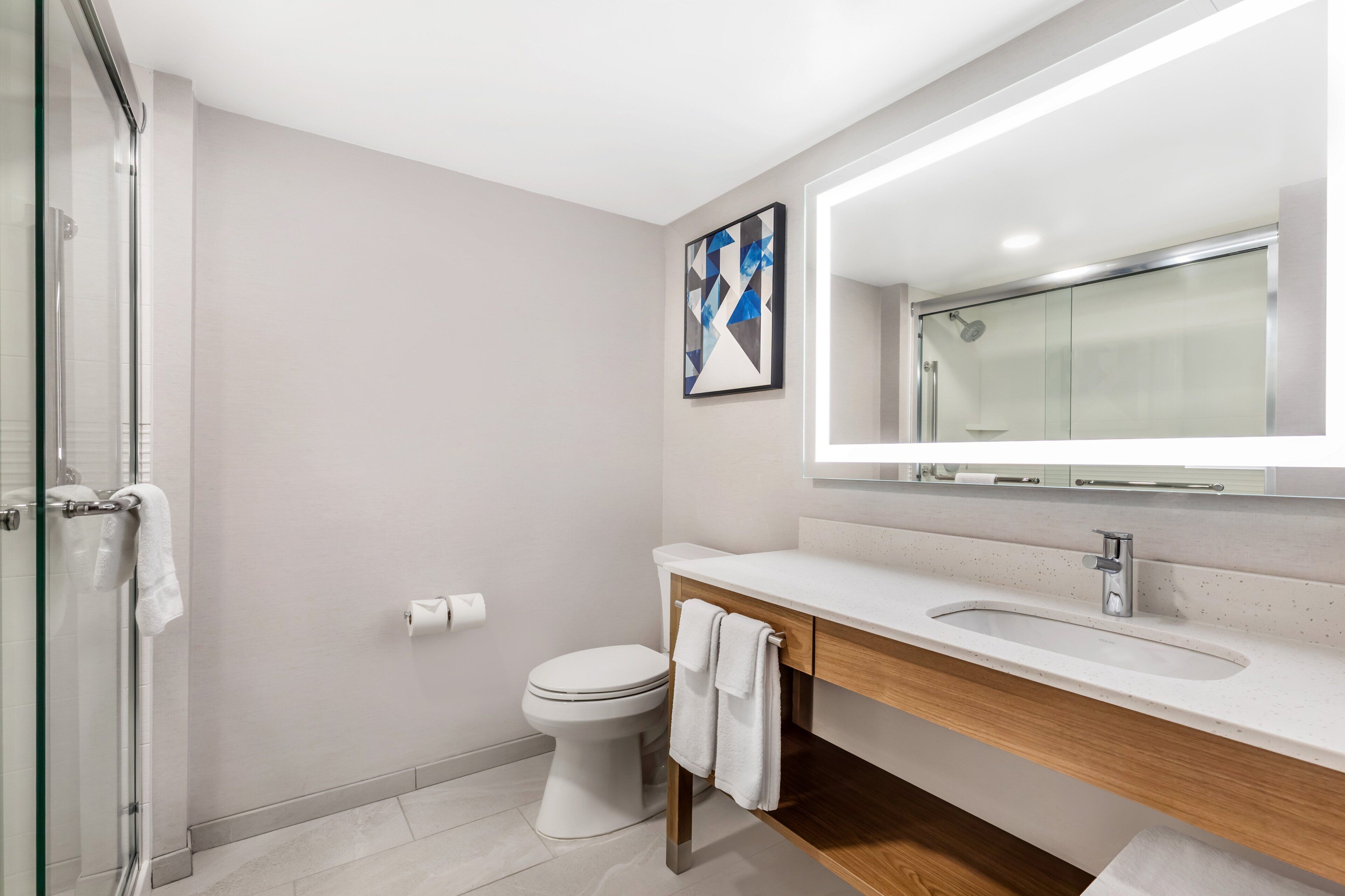 In-room safe, desk, laptop workspace, blackout curtains