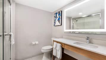 In-room safe, desk, laptop workspace, blackout curtains