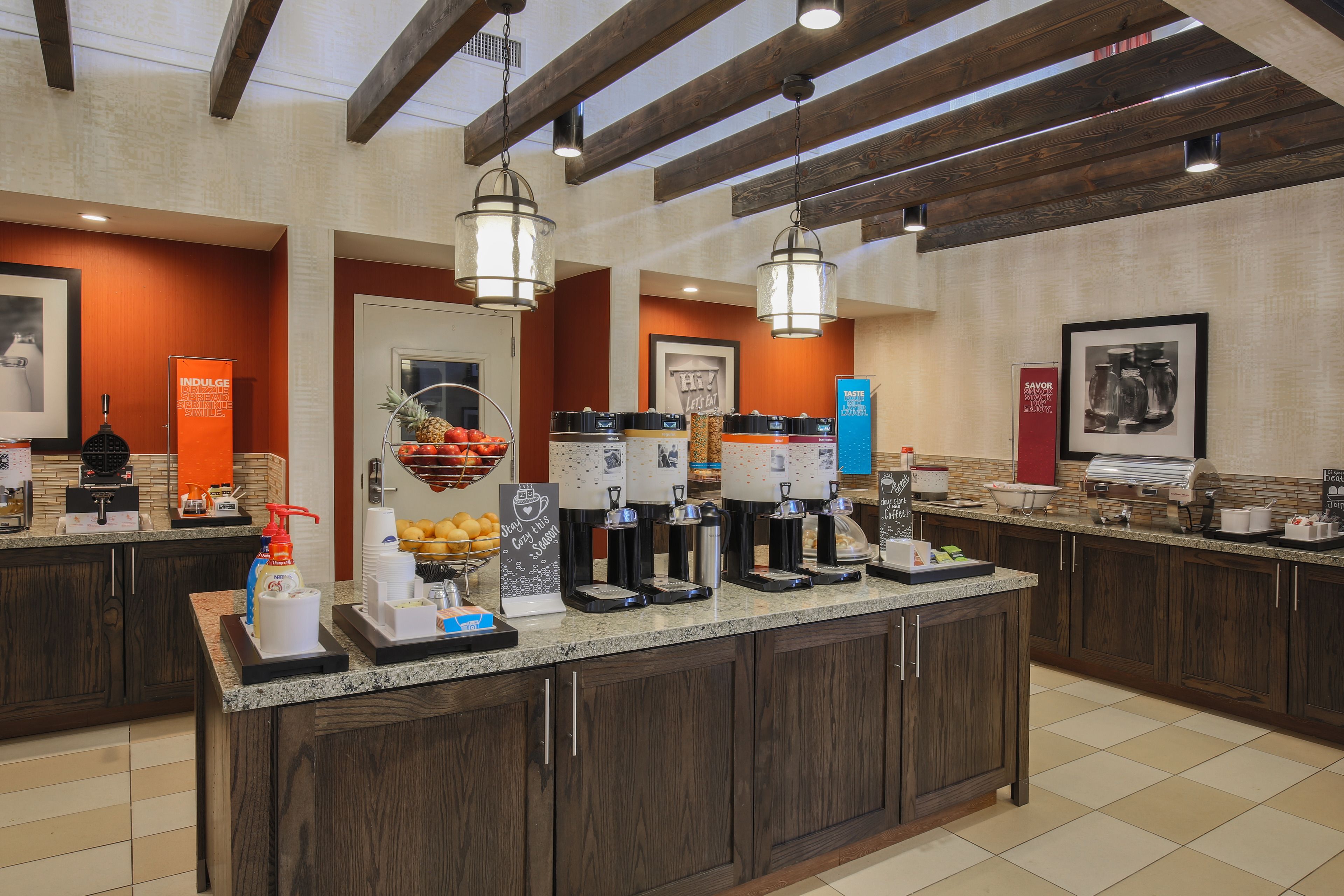 free daily buffet breakfast