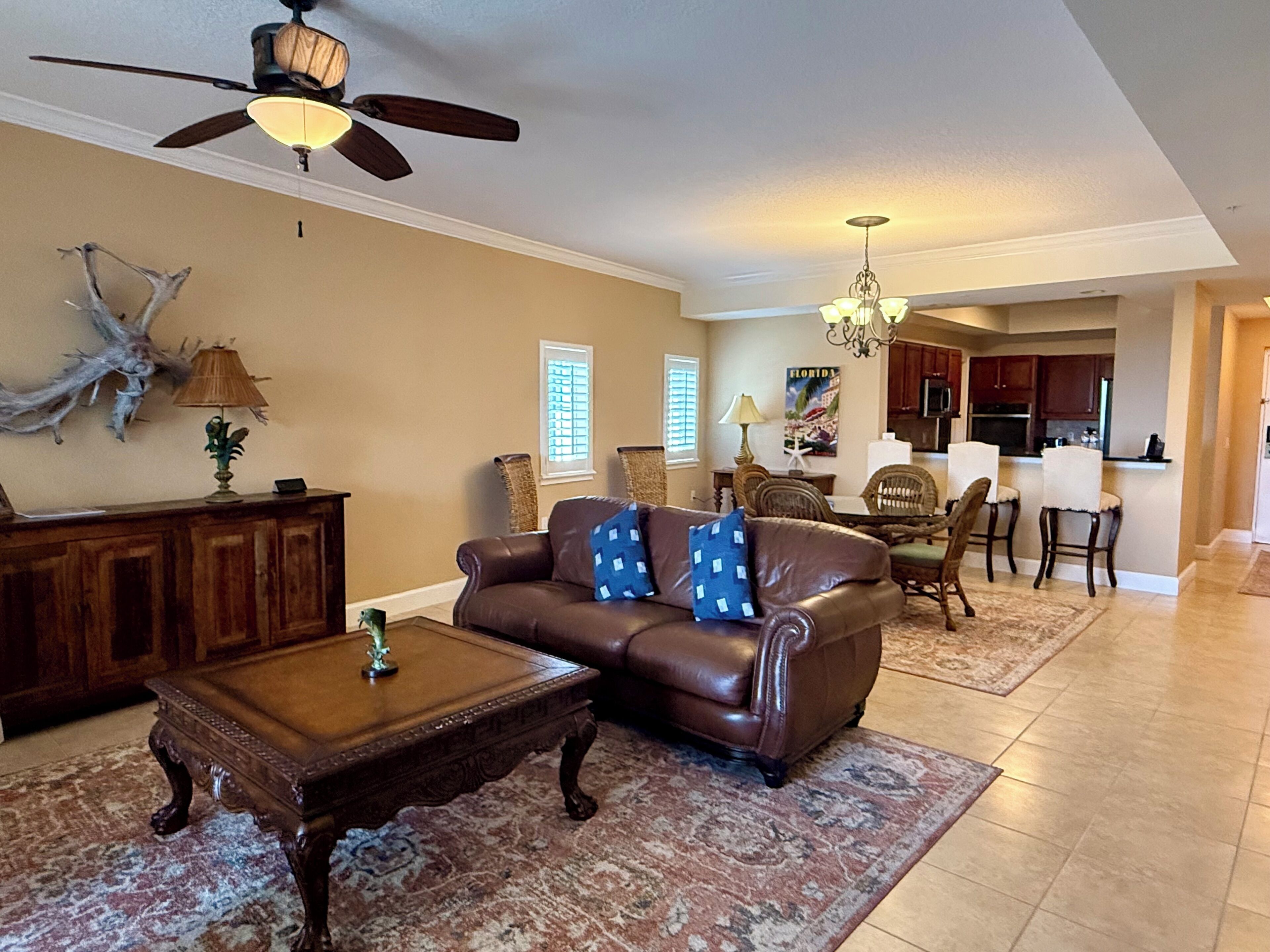 Condo, 2 Bedrooms (Condo in the Yacht Harbor, w/view) | Living area | 27-inch TV with digital channels, DVD player