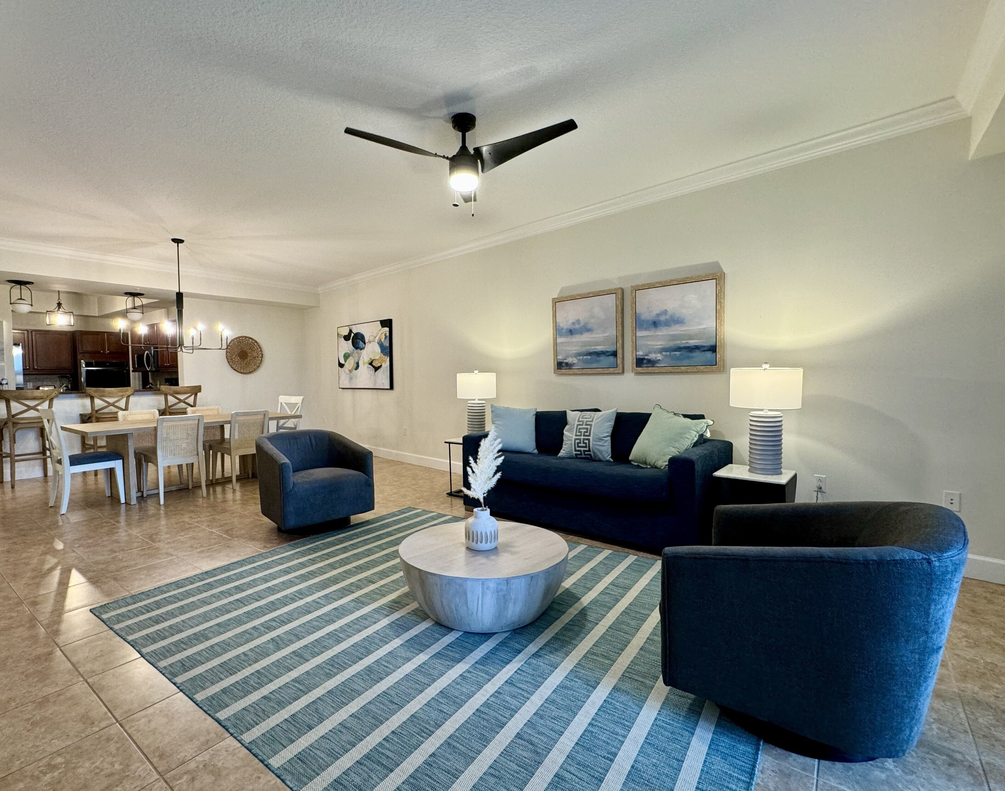 Condo, 2 Bedrooms (Condo in the Yacht Harbor, w/view) | Living area | 27-inch TV with digital channels, DVD player