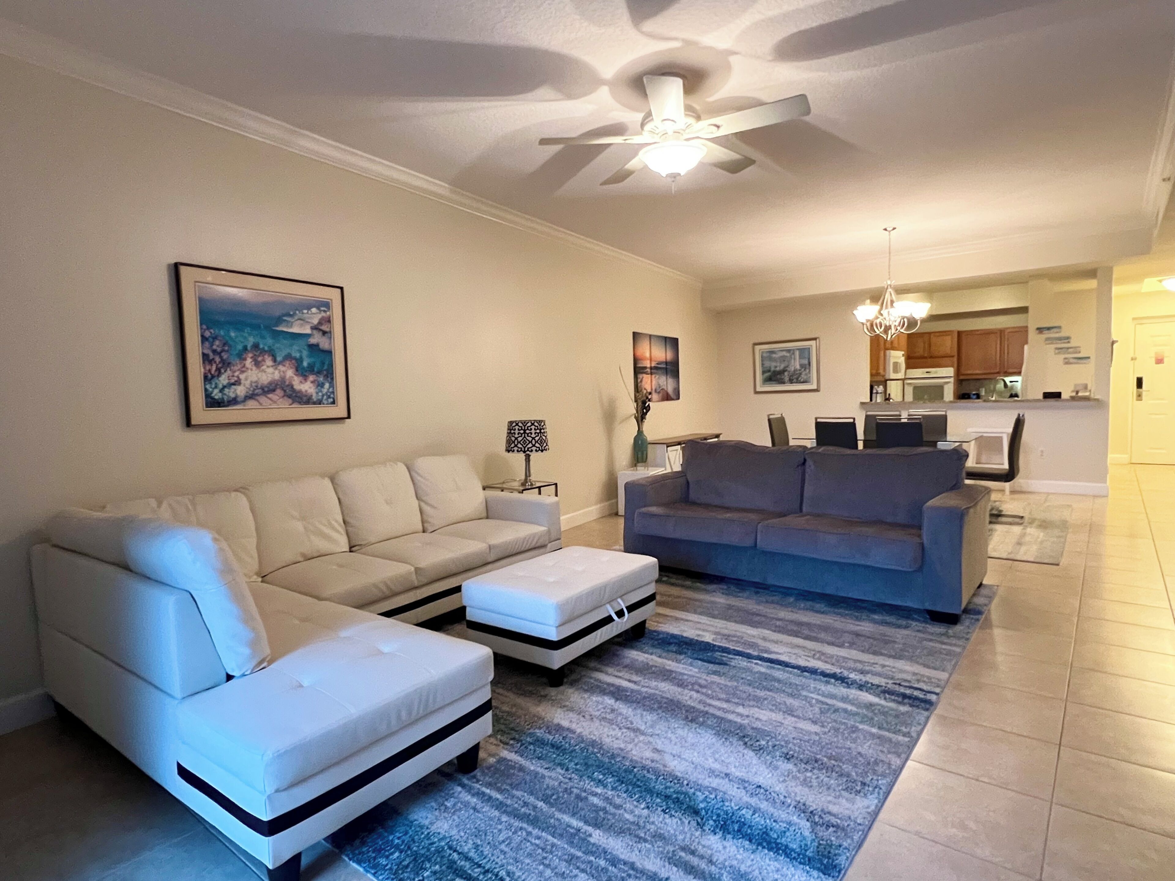 Condo, 2 Bedrooms (Yacht Harbor Village, w/view) | Living area | 27-inch TV with digital channels, DVD player