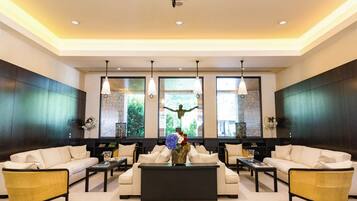 Sitteområde i lobbyen