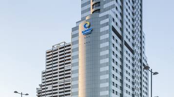 Façana frontal de l'allotjament