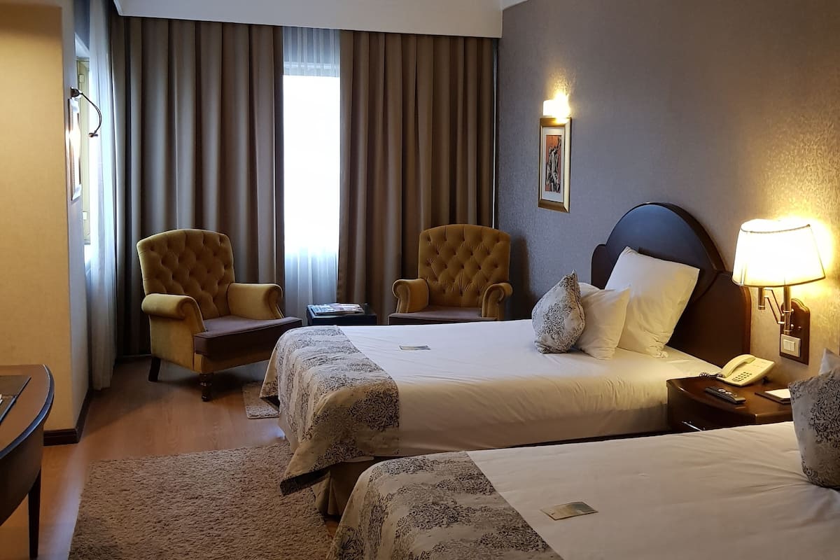 Draps italiens Frette, literie de qualité supérieure, minibar