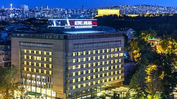 Byutsikt fra overnattingsstedet