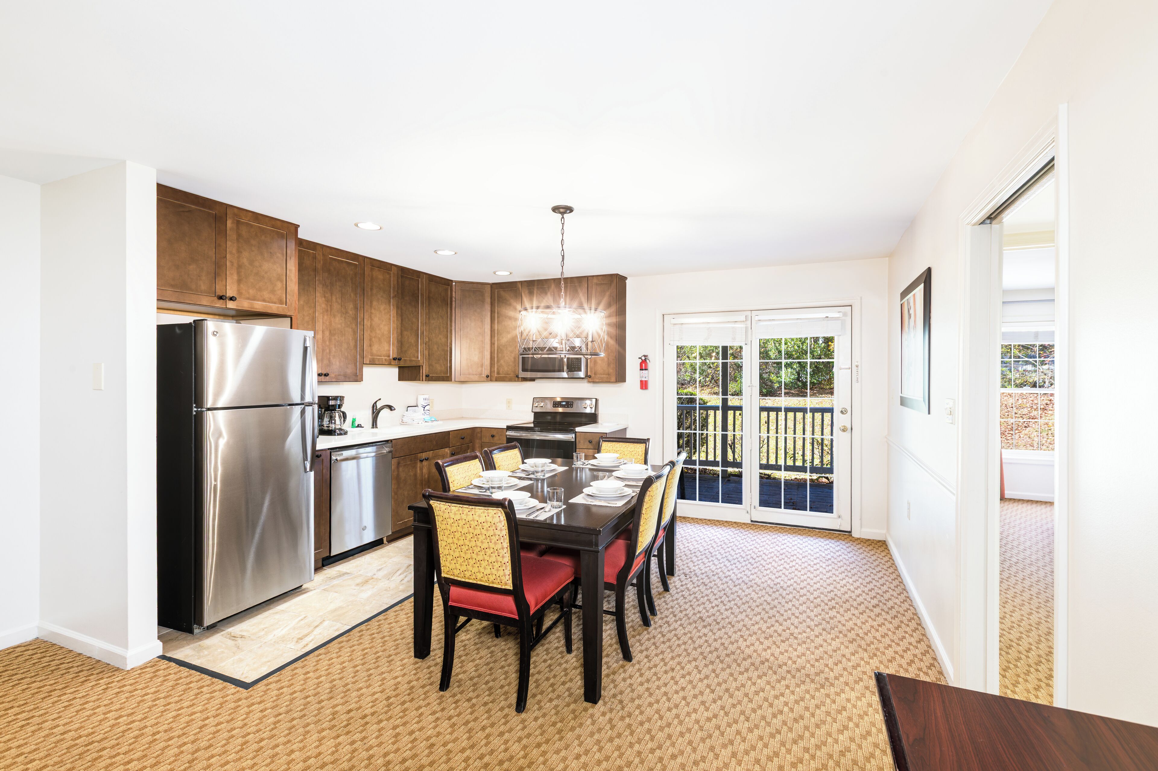 Deluxe Apartment, 2 Bedrooms, Kitchen | Private kitchen | Full-size fridge, microwave, dishwasher, coffee/tea maker