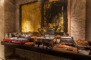 Daily buffet breakfast (EUR 28 per person)