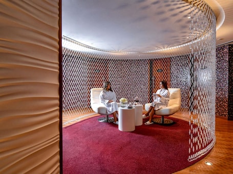 Couples treatment rooms, steam room, Turkish bath, body treatments. Mövenpick Hotel Bahrain