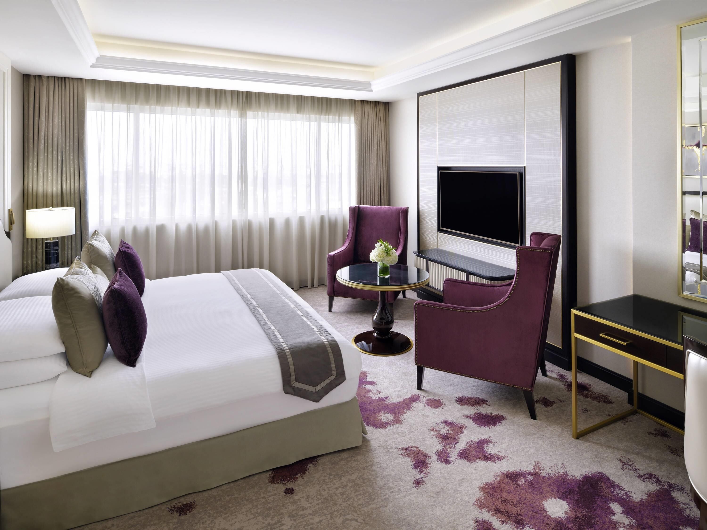 Literie de qualité supérieure, couette en duvet d'oie, minibar