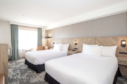Standard Room, 2 Queen Beds | Desk, laptop workspace, blackout curtains, iron/ironing board