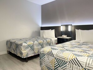 Blackout curtains, free WiFi, bed sheets