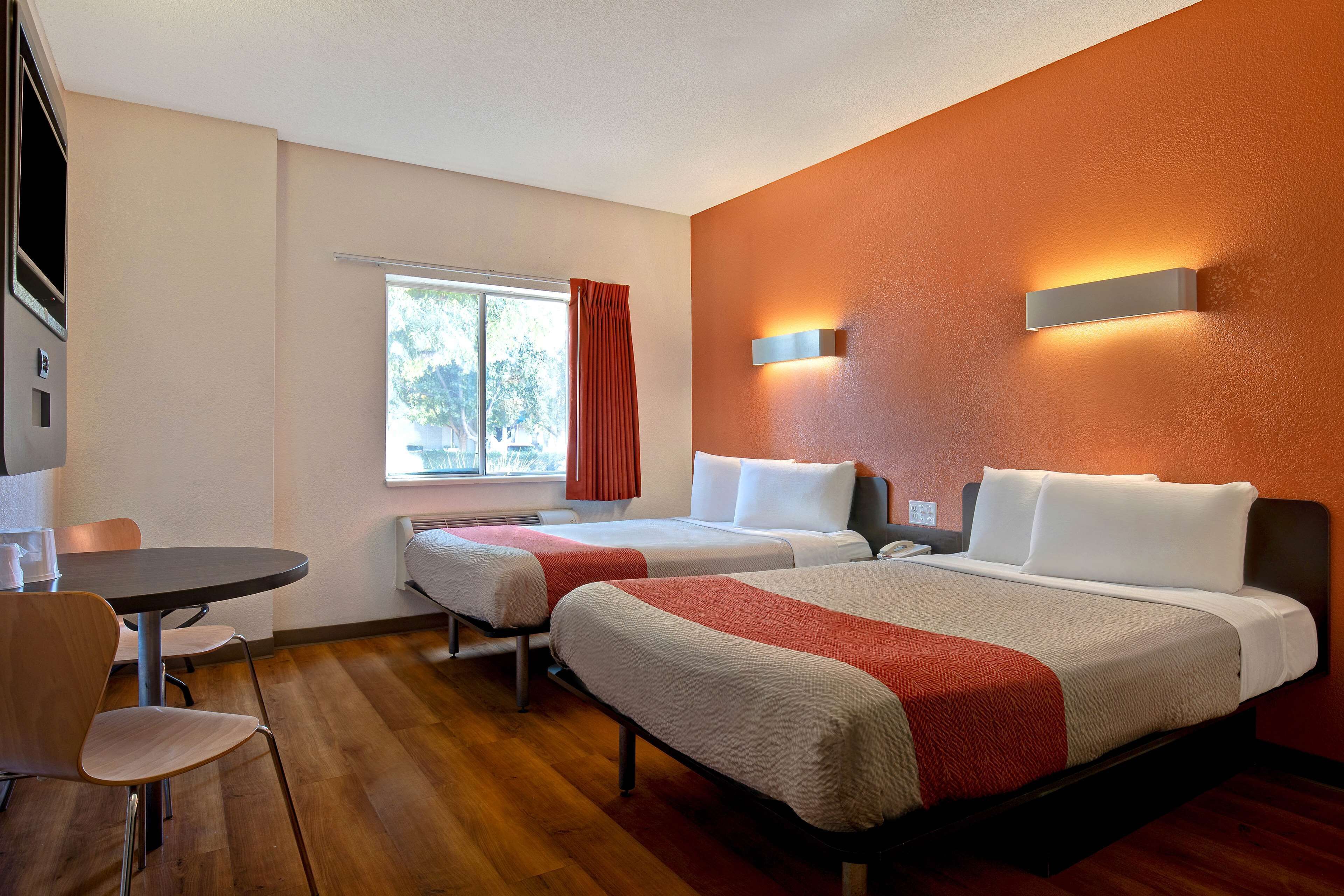 Standard Room, 2 Double Beds, Non Smoking | Desk, blackout drapes, free WiFi, bed sheets