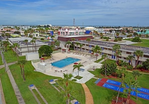 Vue depuis lâhĂ©bergement