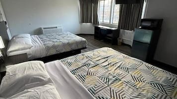 Deluxe Suite, 2 Queen Beds, Non Smoking, Refrigerator & Microwave | Free WiFi, bed sheets
