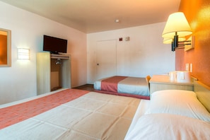 Blackout curtains, iron/ironing board, free WiFi, bed sheets