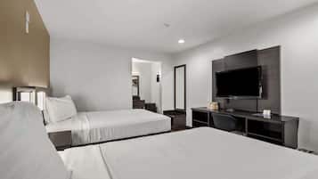 Skrivebord for bærbar PC, blendingsgardiner og wi-fi (inkludert)