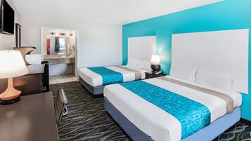 Room, 2 Queen Beds, Non Smoking | 1 bedroom, pillow-top beds, desk, laptop workspace