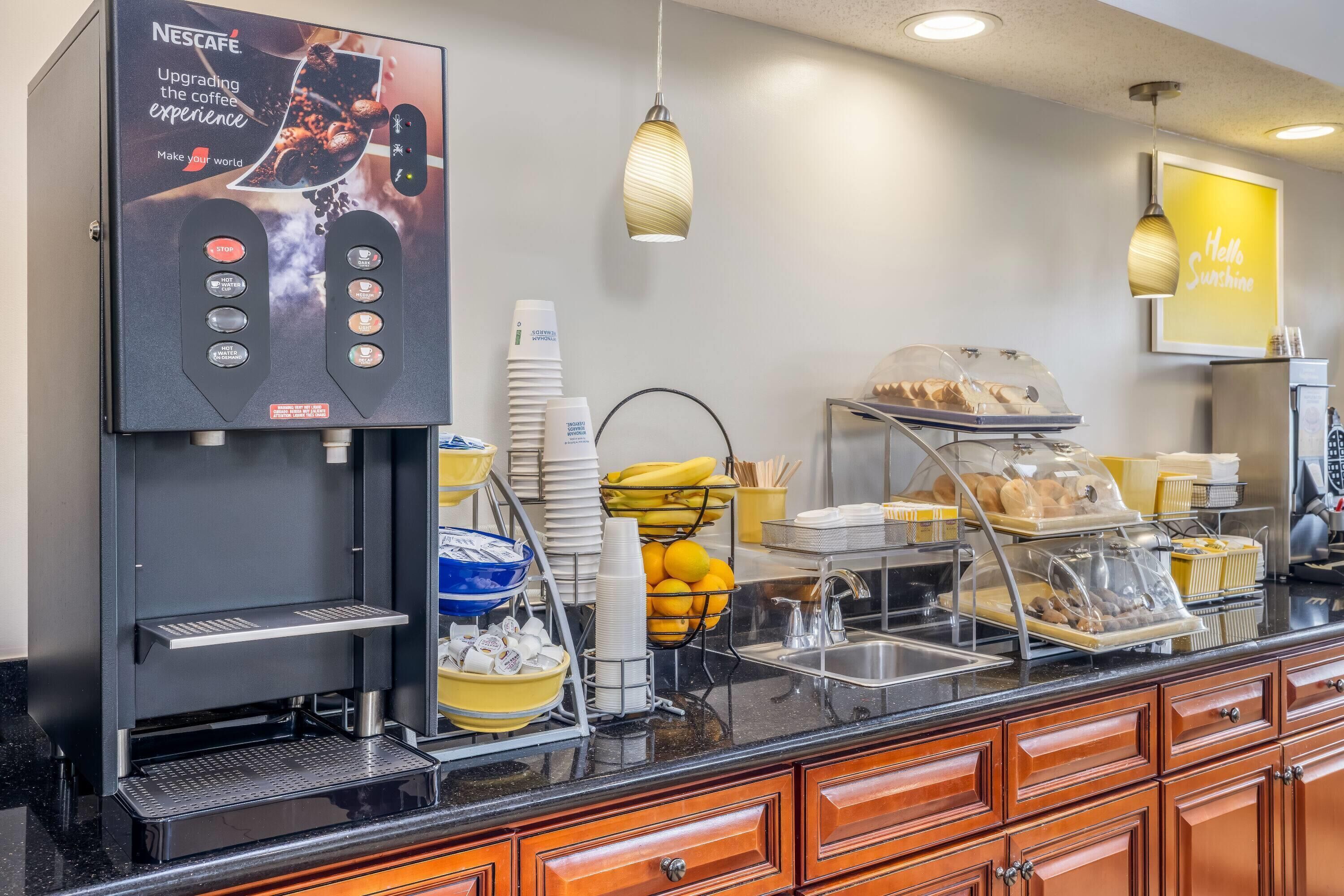 Free daily on-the-go breakfast 