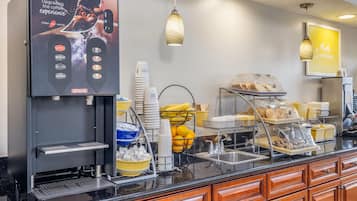 Free daily on-the-go breakfast