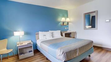 Meja kerja, Wi-Fi gratis, dan seprai linen