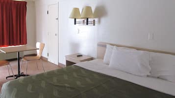 Desk, blackout drapes, iron/ironing board, free WiFi