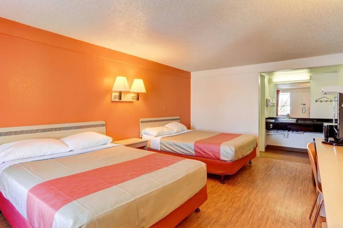 Desk, blackout drapes, iron/ironing board, free WiFi