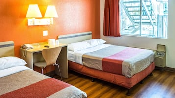 Blackout curtains, iron/ironing board, free WiFi, bed sheets