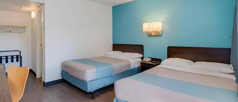 Standard-huone, 2 parisänkyä, tupakointi kielletty | Ilmainen Wi-Fi, vuodevaatteet