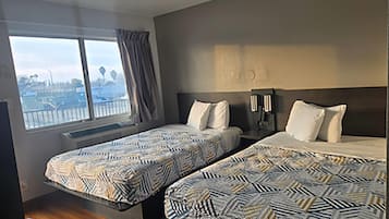 Room, 2 Queen Beds, Non Smoking | Free WiFi, bed sheets