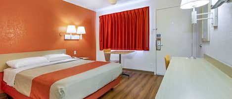 Blackout drapes, free WiFi, bed sheets