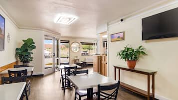 Free daily self-service breakfast