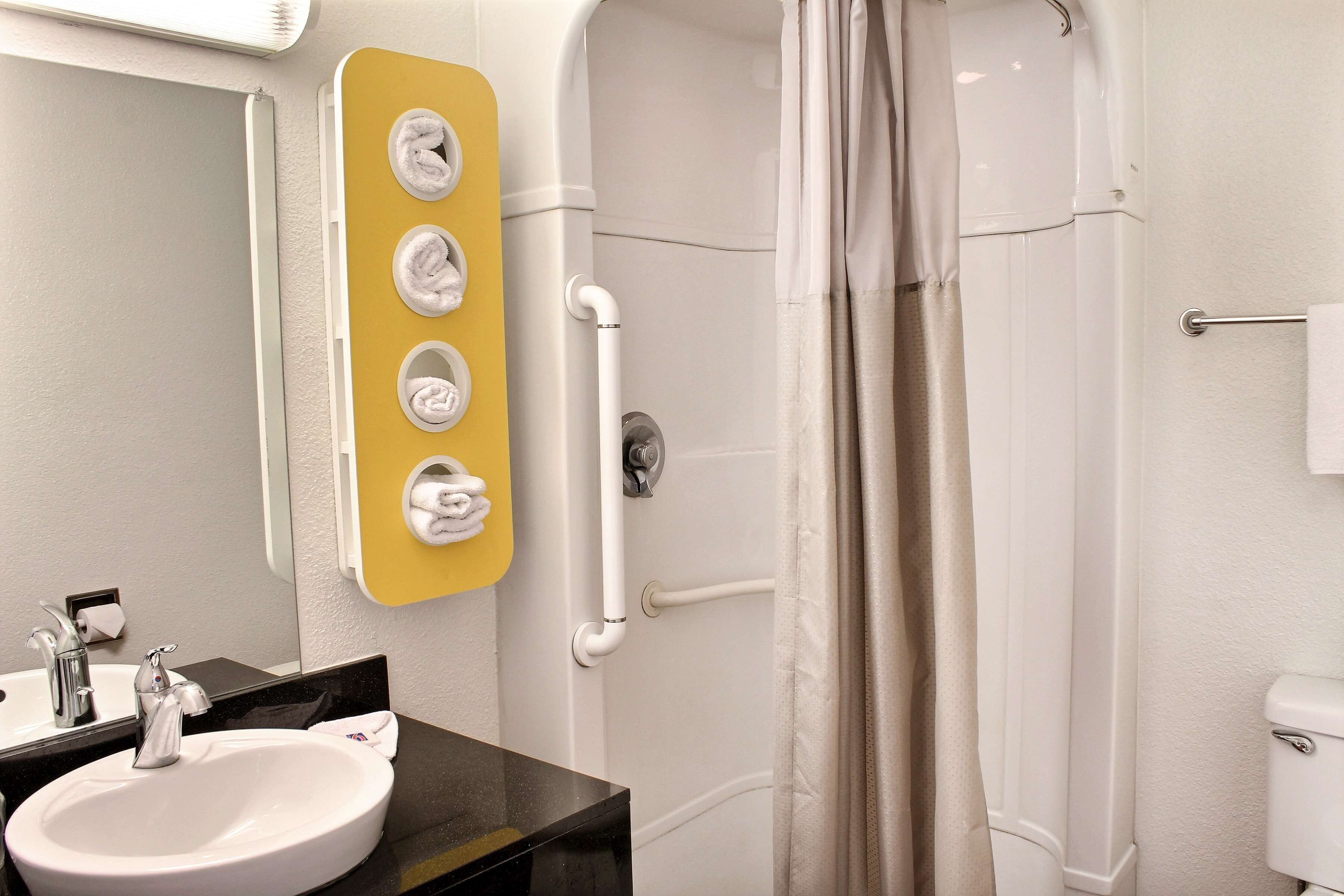Shower, hair dryer (on request), towels