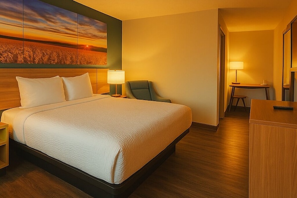 Ropa de cama de alta calidad y escritorio