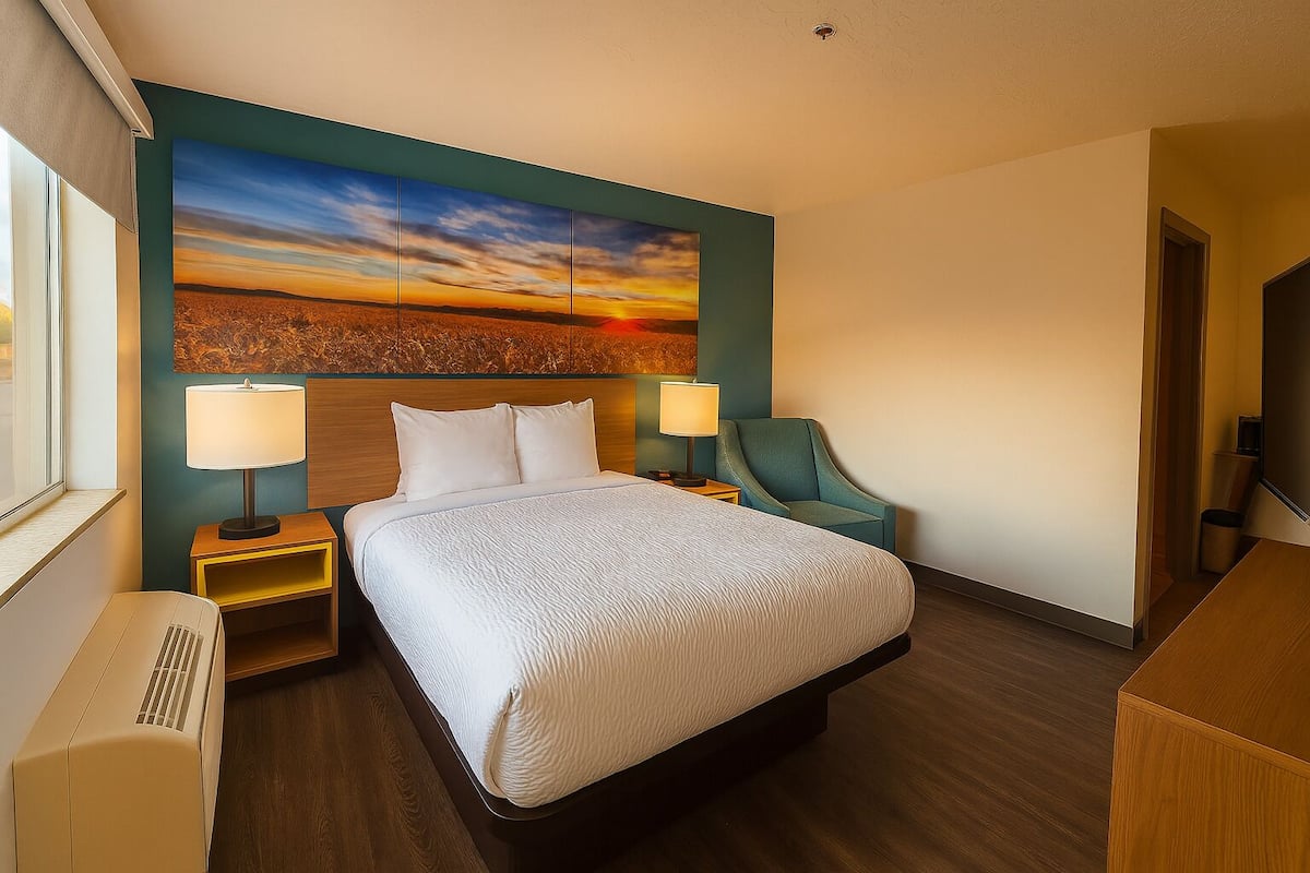 Habitación estándar, 1 cama matrimonial, con acceso para personas discapacitadas, para no fumadores | Ropa de cama de alta calidad, wifi gratis y ropa de cama