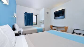 Free WiFi, bed sheets, alarm clocks