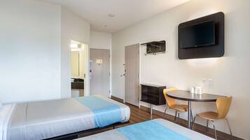 Free WiFi, bed sheets, alarm clocks