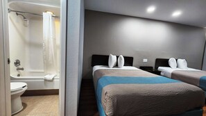 Desk, blackout curtains, iron/ironing board, free WiFi