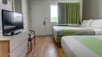 Blackout drapes, iron/ironing board, free WiFi, bed sheets